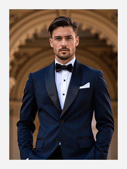 Navy Blue Tuxedo